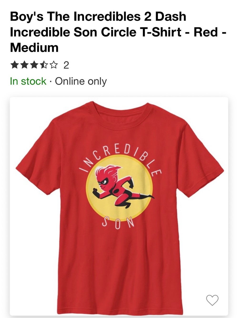 Incredibles Dash 'Incredible Son' Red Boys' T-Shirt